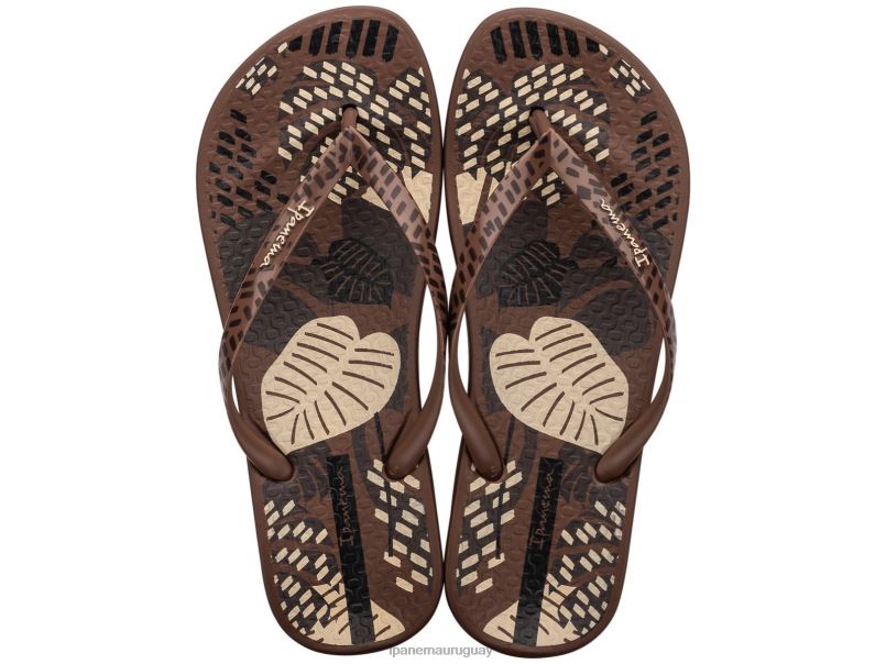 arte de la naturaleza anatómica marrón calzado mujer Ipanema DT26J66