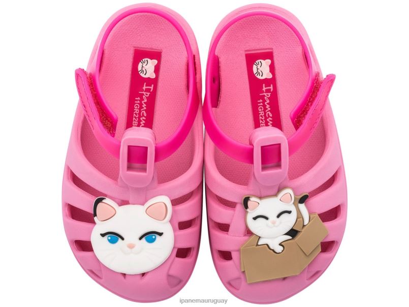 b mascotas de verano gato rosa calzado bebés Ipanema DT26J324