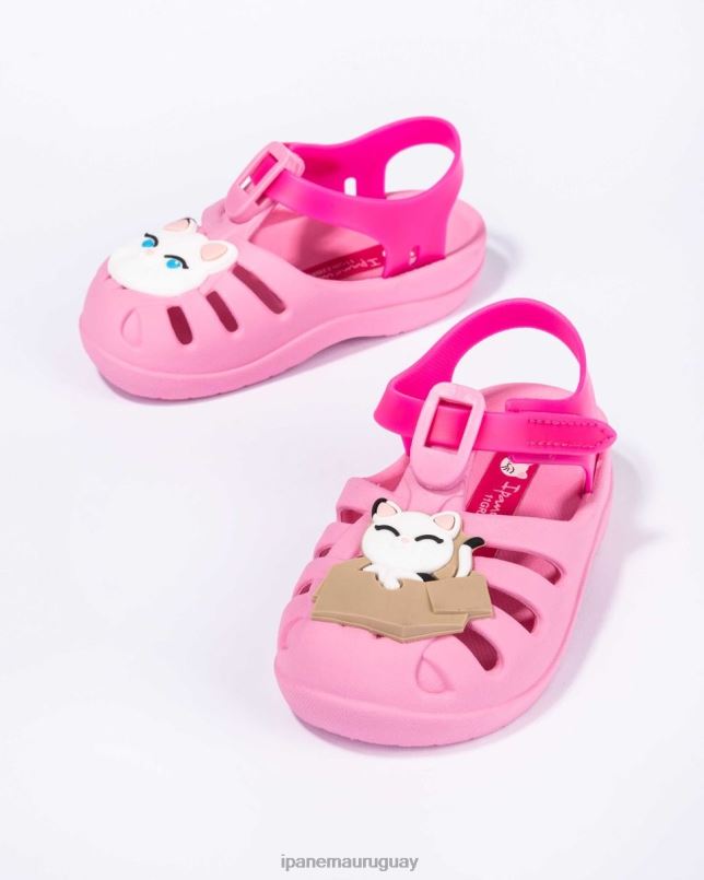 b mascotas de verano gato rosa calzado bebés Ipanema DT26J324