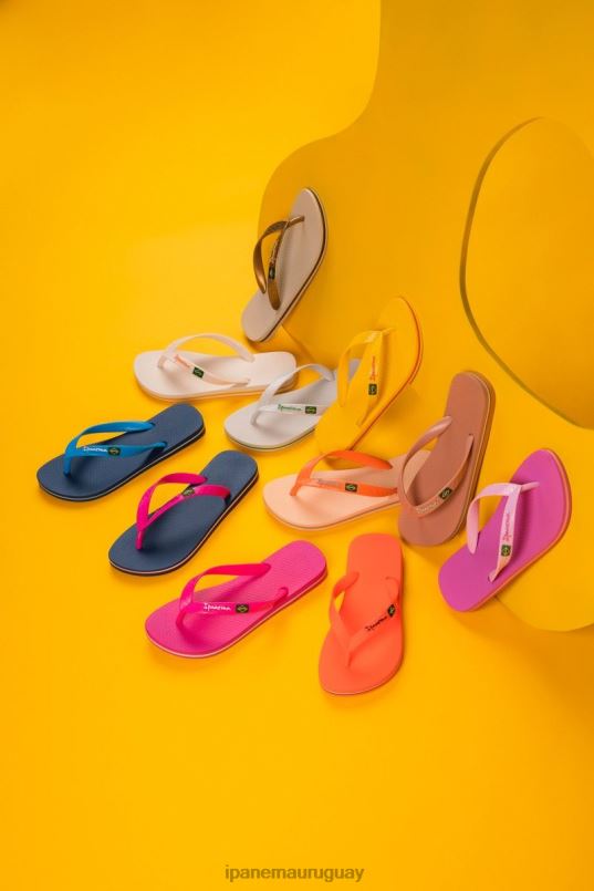 bandera clásica de brasil rubor calzado mujer Ipanema DT26J2