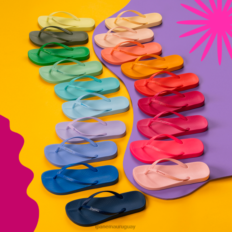 colores anatómicos neón rosa calzado mujer Ipanema DT26J19