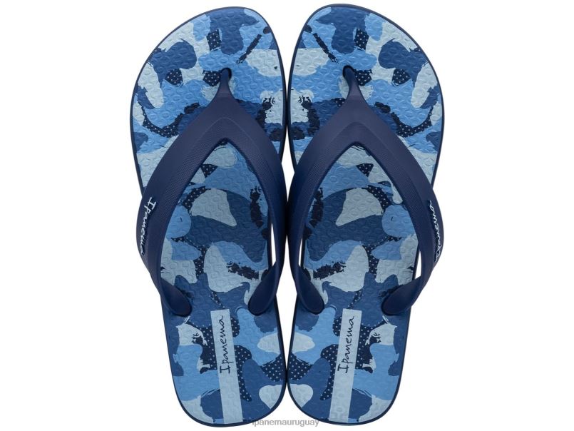 cubierta más camuflaje azul marino calzado hombres Ipanema DT26J444