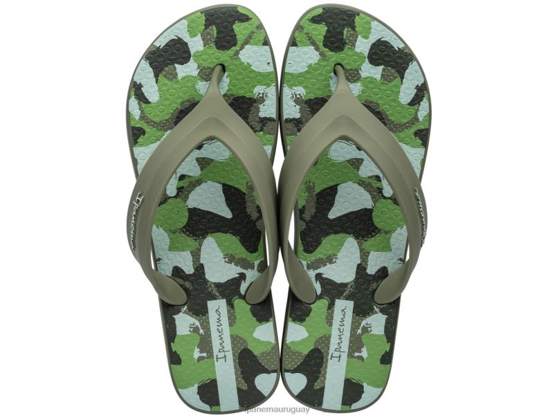 cubierta más camuflaje verde calzado hombres Ipanema DT26J443