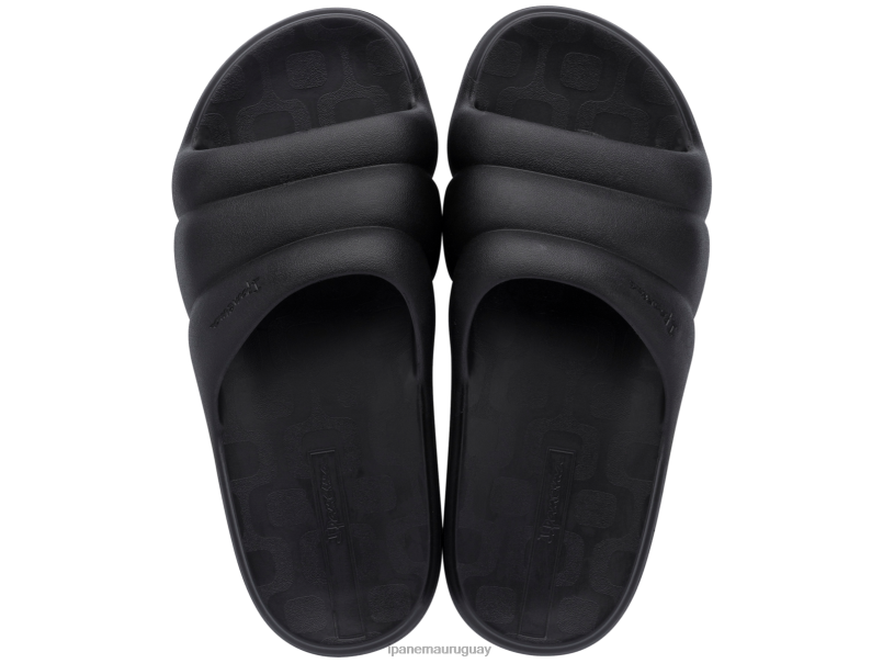 diapositiva de felicidad negro calzado mujer Ipanema DT26J93