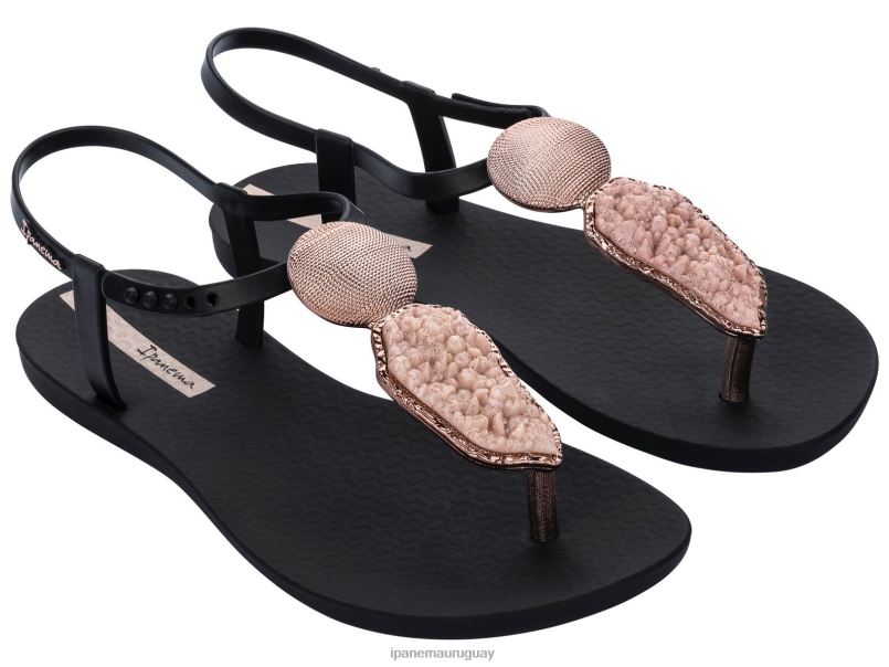 elegante sandalia cristal rosa negra calzado mujer Ipanema DT26J167