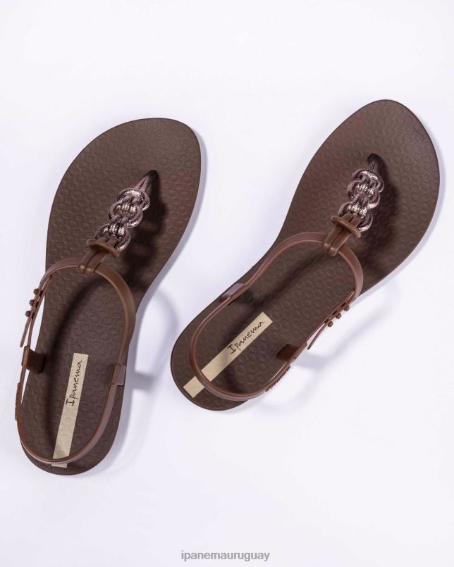 enlaces de sandalias con dijes bronce calzado mujer Ipanema DT26J165