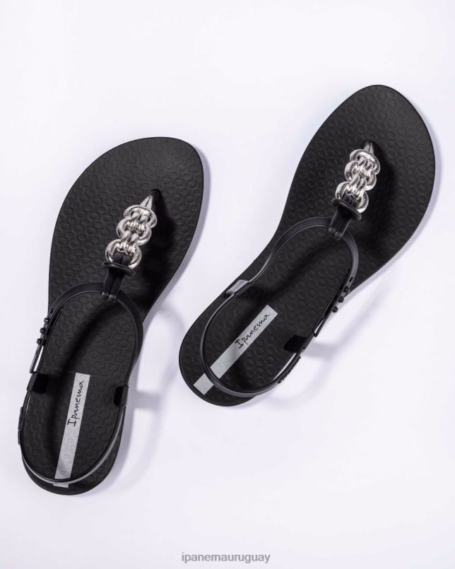 enlaces de sandalias con dijes negro calzado mujer Ipanema DT26J163