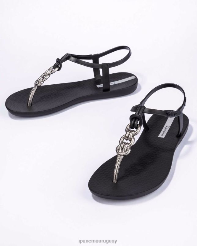 enlaces de sandalias con dijes negro calzado mujer Ipanema DT26J163