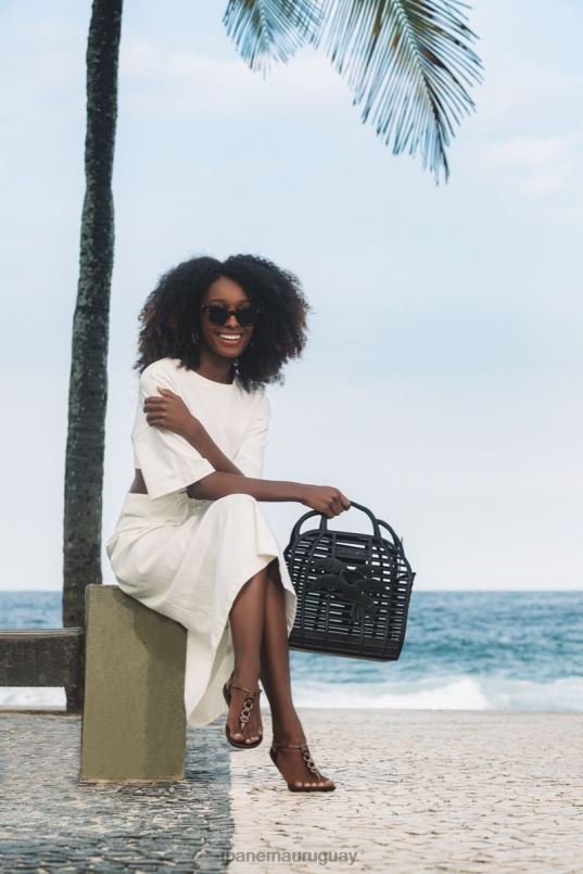 enlaces de sandalias con dijes negro calzado mujer Ipanema DT26J163