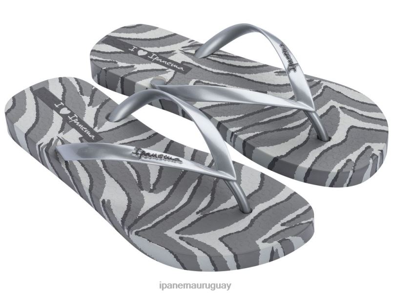 estampado de camuflaje de animales plata calzado mujer Ipanema DT26J171