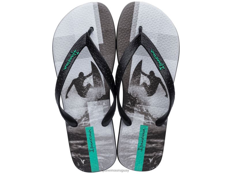 estampado de verano negro calzado hombres Ipanema DT26J498