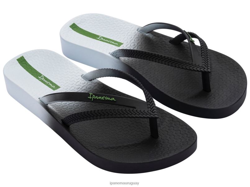 bossa suave blanco negro brillante calzado mujer Ipanema DT26J10