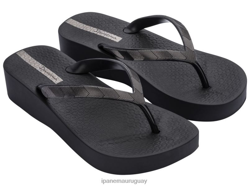 cuña de malla tex negro calzado mujer Ipanema DT26J203