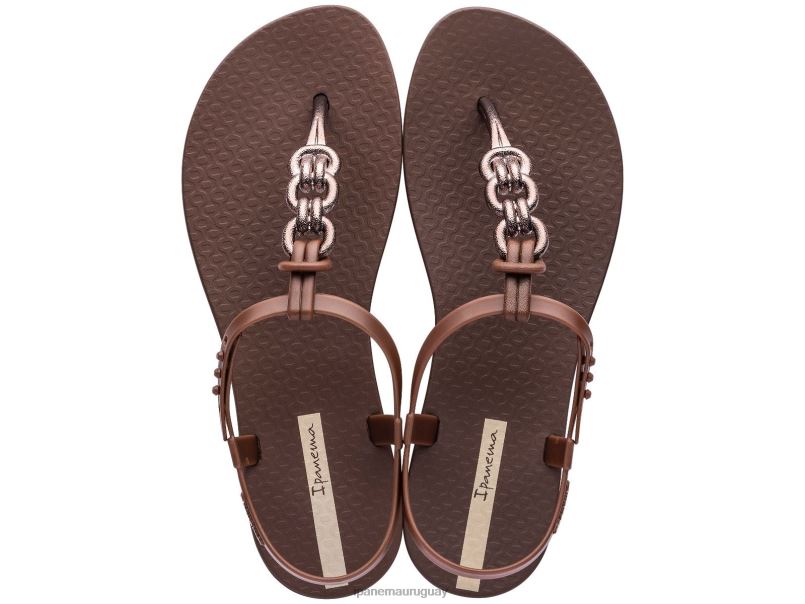 enlaces de sandalias con dijes bronce calzado mujer Ipanema DT26J165
