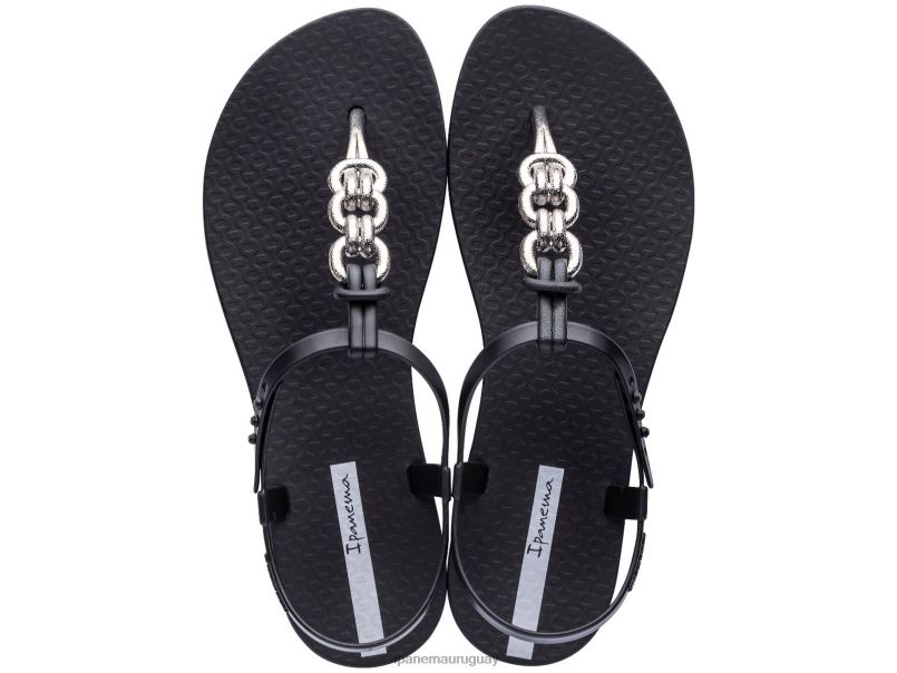 enlaces de sandalias con dijes negro calzado mujer Ipanema DT26J163