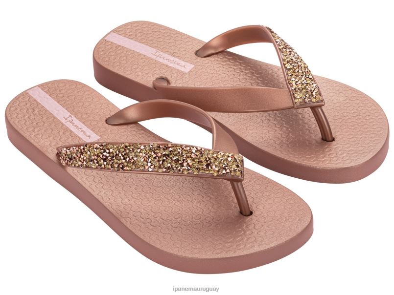 especial glamour cristal de oro rosa calzado mujer Ipanema DT26J107