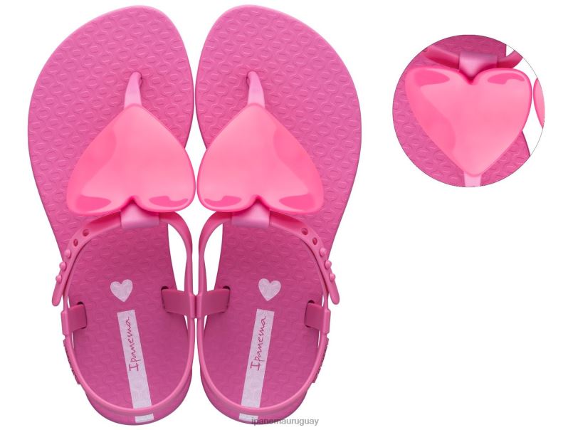 sandalia k corazon Rosa caliente calzado niños Ipanema DT26J379