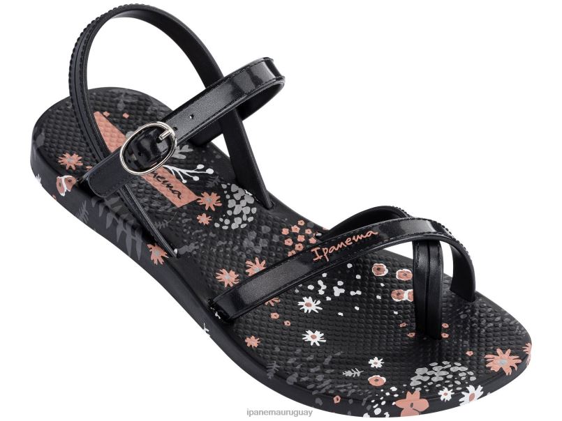 sandalia k moda 21 flor negra calzado niños Ipanema DT26J413