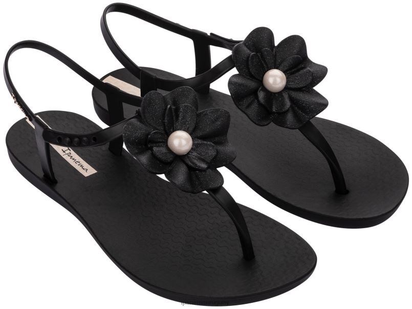 sandalia flora Perla Negra calzado mujer Ipanema DT26J60