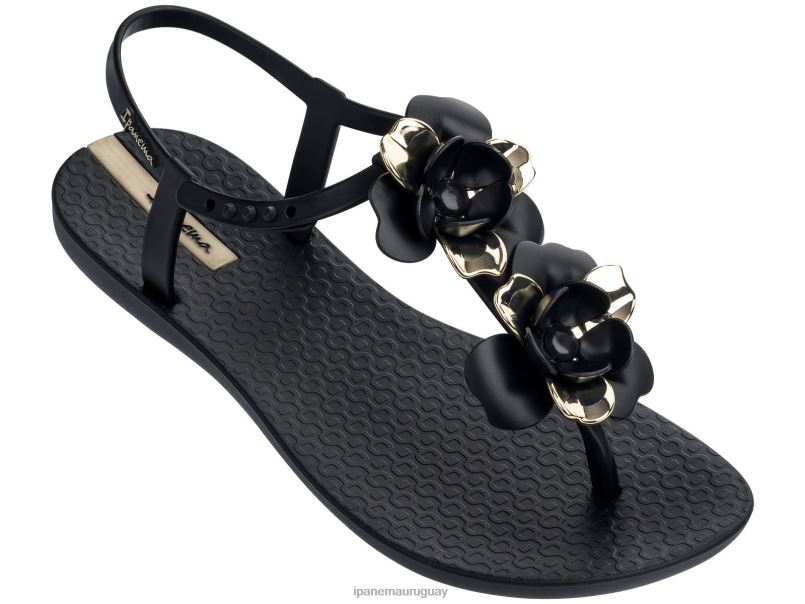sandalia floral negro especial calzado mujer Ipanema DT26J307