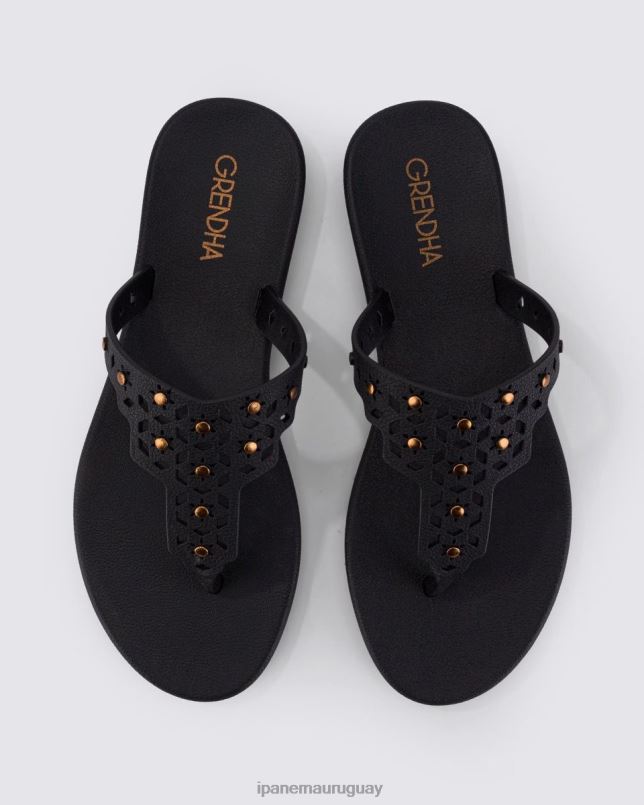 tanga bohemia negro calzado mujer Ipanema DT26J138