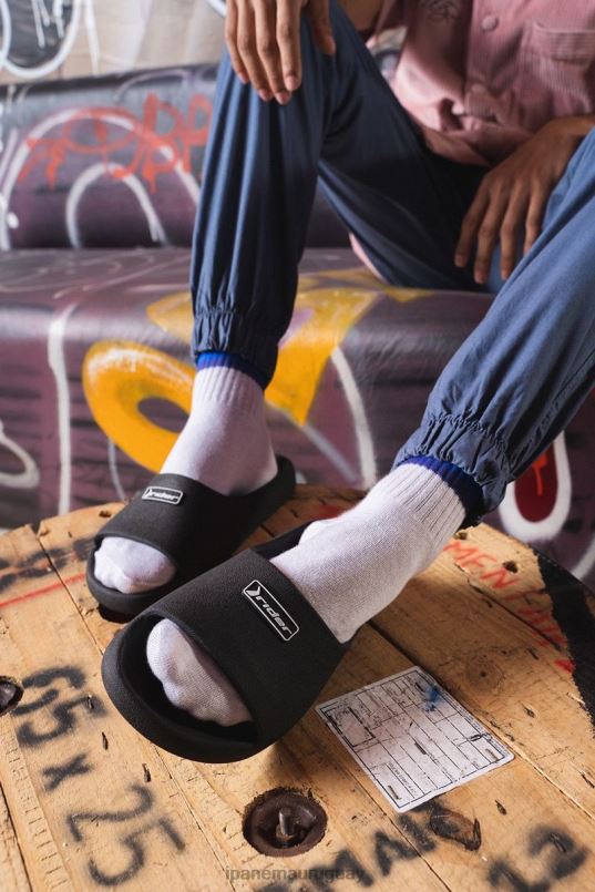 tobogán de goteo negro calzado hombres Ipanema DT26J486