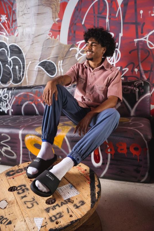 tobogán de goteo negro calzado hombres Ipanema DT26J486